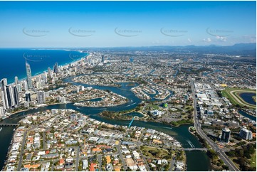 Chevron Island - Surfers Paradise QLD Aerial Photography