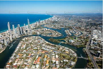 Chevron Island - Surfers Paradise QLD Aerial Photography