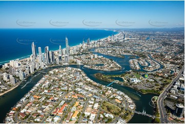 Chevron Island - Surfers Paradise QLD Aerial Photography