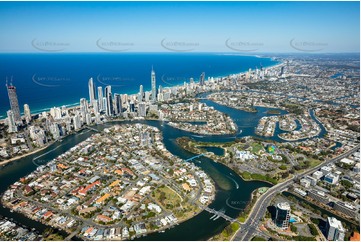 Chevron Island - Surfers Paradise QLD Aerial Photography