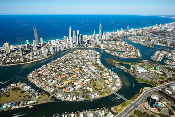 Chevron Island - Surfers Paradise QLD Aerial Photography