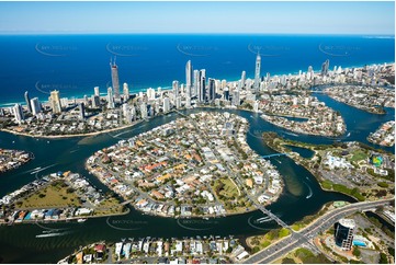 Chevron Island - Surfers Paradise QLD Aerial Photography