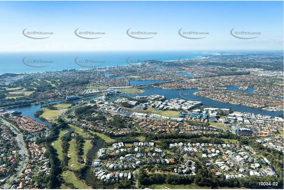 Aerial Photo Varsity Lakes QLD Aerial Photography