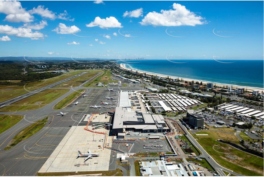 Gold Coast Airport at Bilinga Aerial Photography