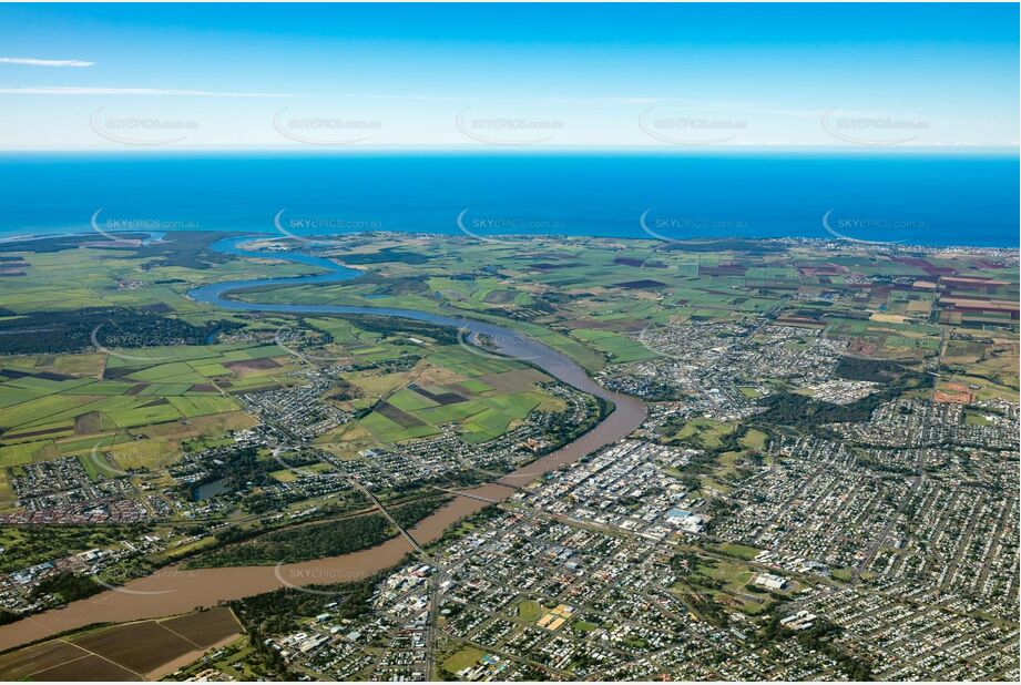 Aerial Photo Bundaberg Central QLD Aerial Photography