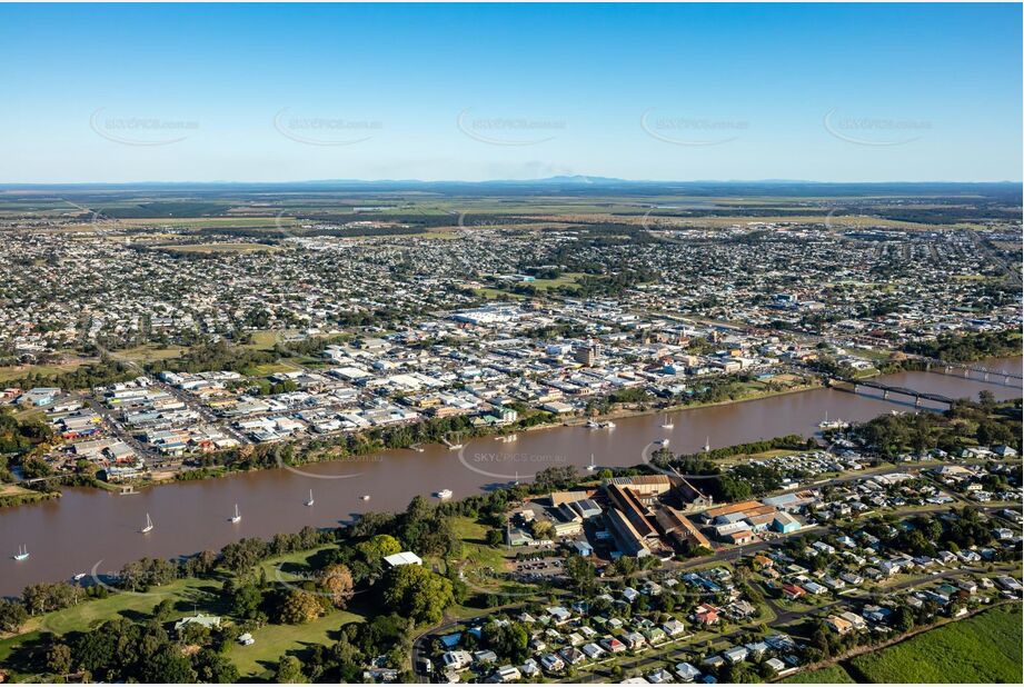 Aerial Photo Bundaberg Central QLD Aerial Photography