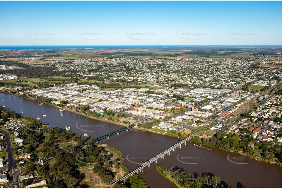 Aerial Photo Bundaberg Central QLD Aerial Photography