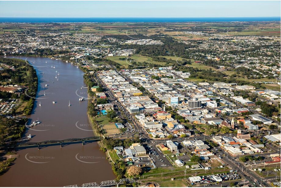 Aerial Photo Bundaberg Central QLD Aerial Photography