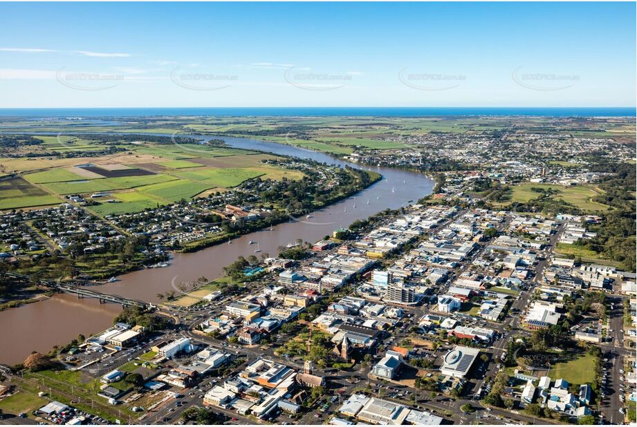 Aerial Photo Bundaberg Central QLD Aerial Photography