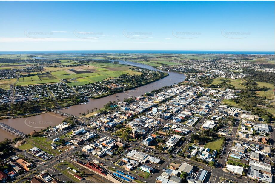 Aerial Photo Bundaberg Central QLD Aerial Photography