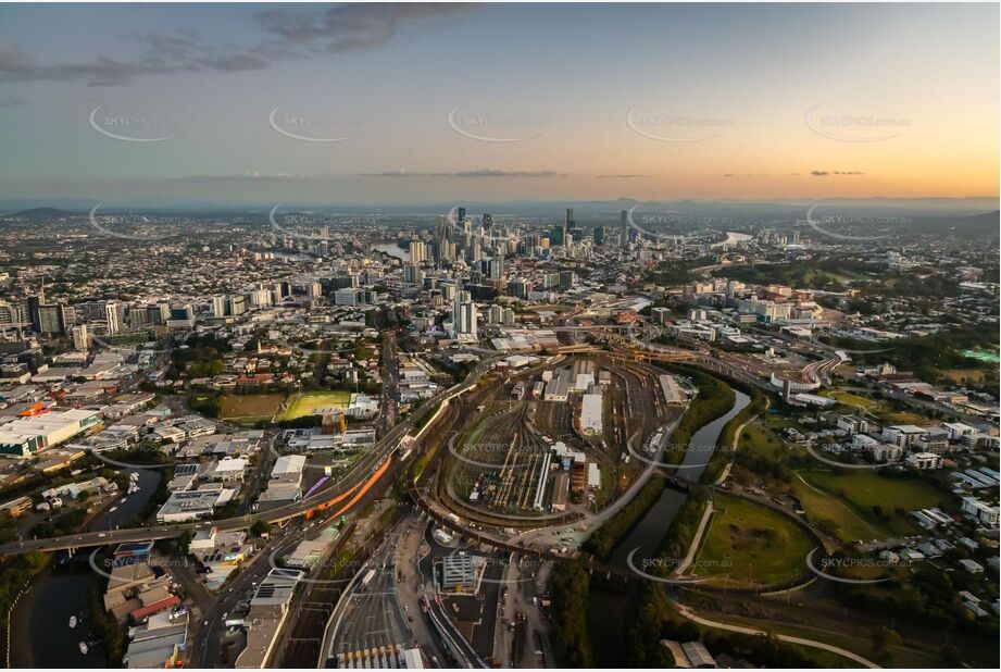 Aerial Photo Bowen Hills QLD Aerial Photography