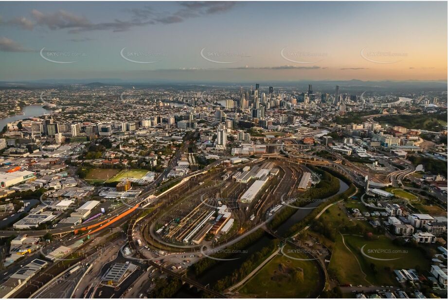 Aerial Photo Bowen Hills QLD Aerial Photography