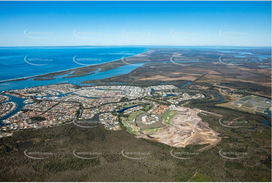 Aerial Photo Pelican Waters QLD Aerial Photography