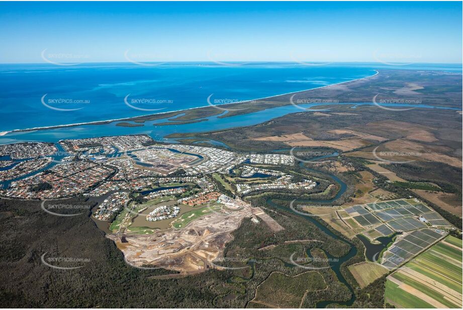 Aerial Photo Pelican Waters QLD Aerial Photography