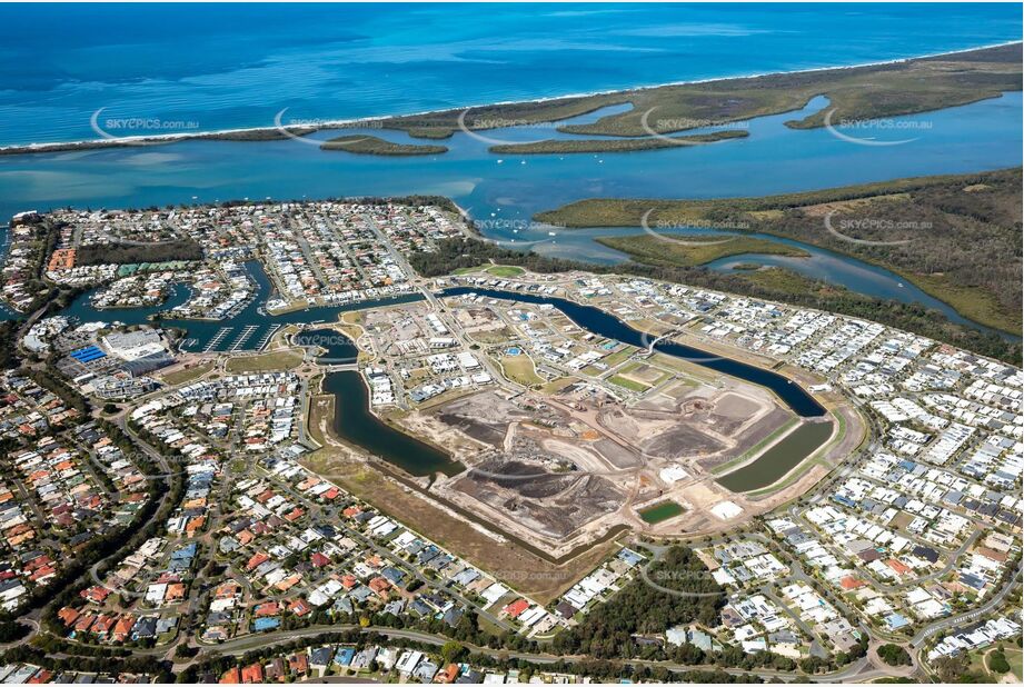 Aerial Photo Pelican Waters QLD Aerial Photography