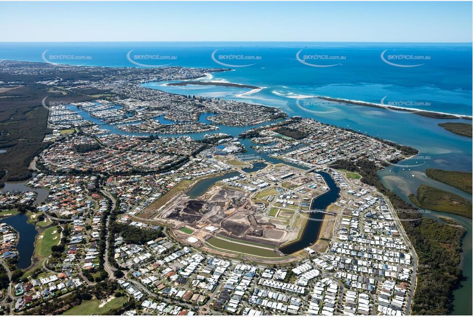 Aerial Photo Pelican Waters QLD Aerial Photography