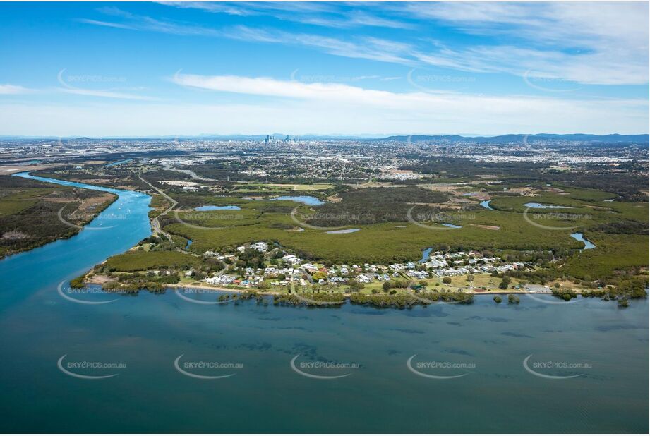 Aerial Photo Nudgee Beach QLD Aerial Photography