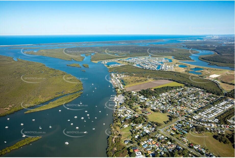 Aerial Photo Jacobs Well QLD Aerial Photography