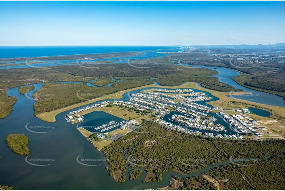 Aerial Photo Calypso Bay Jacobs Well QLD