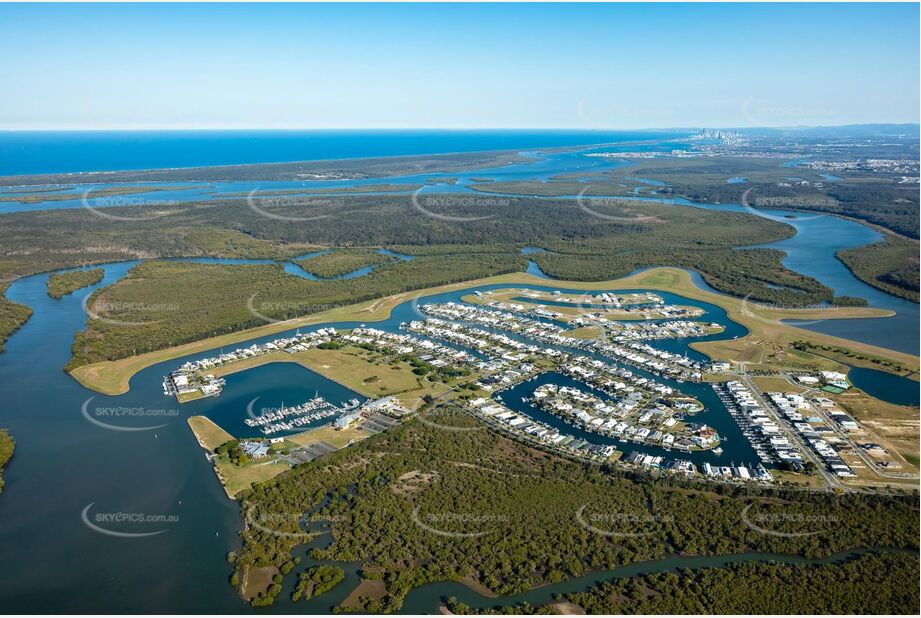 Aerial Photo Calypso Bay Jacobs Well QLD