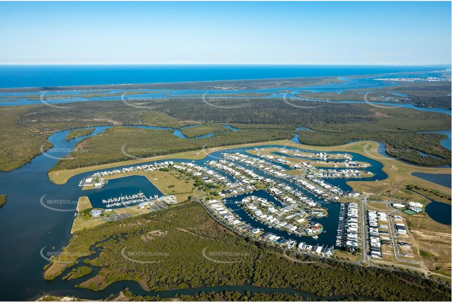 Aerial Photo Calypso Bay Jacobs Well QLD
