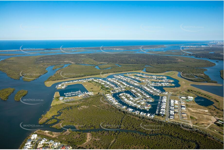 Aerial Photo Calypso Bay Jacobs Well QLD