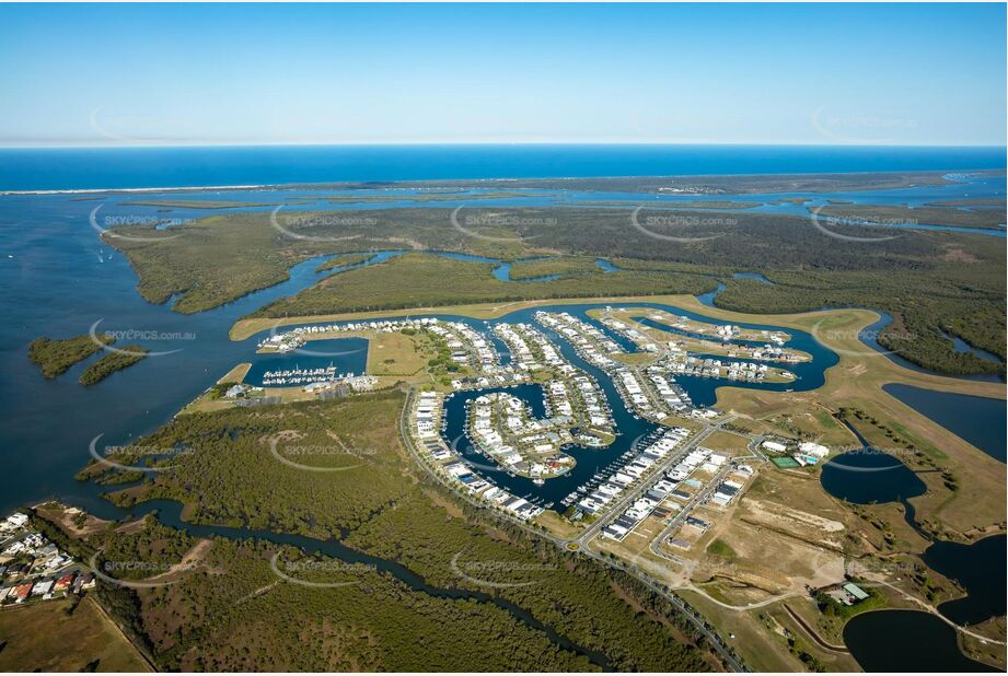 Aerial Photo Calypso Bay Jacobs Well QLD