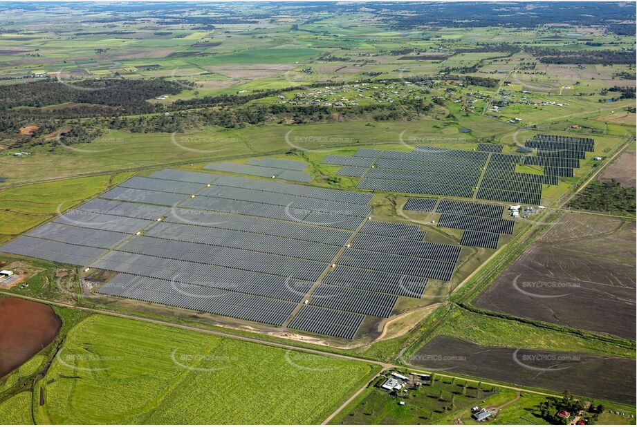 Aerial Photo Warwick Solar Farm QLD