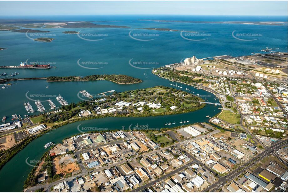 Aerial Photo Gladstone Central QLD Aerial Photography