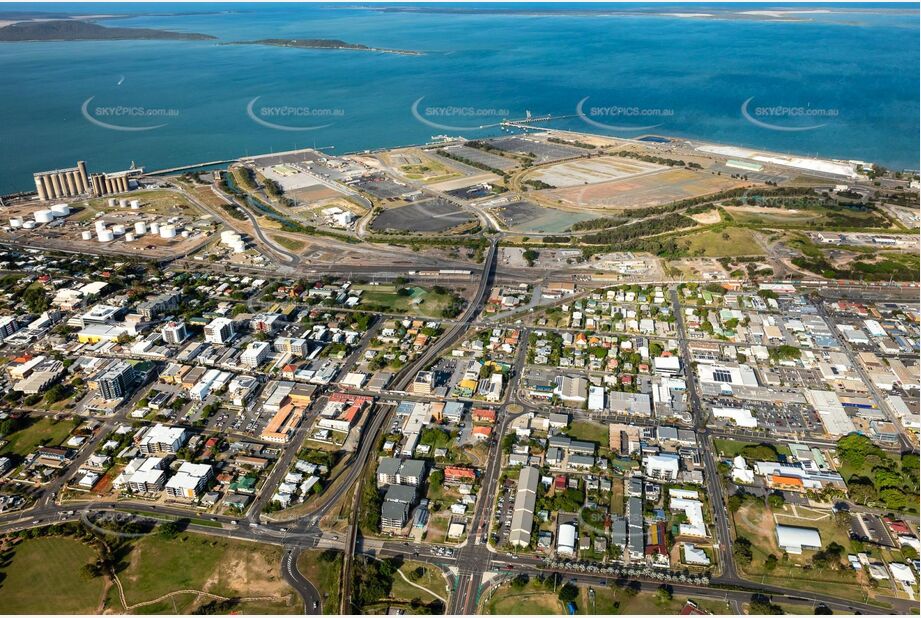 Aerial Photo Gladstone Central QLD Aerial Photography