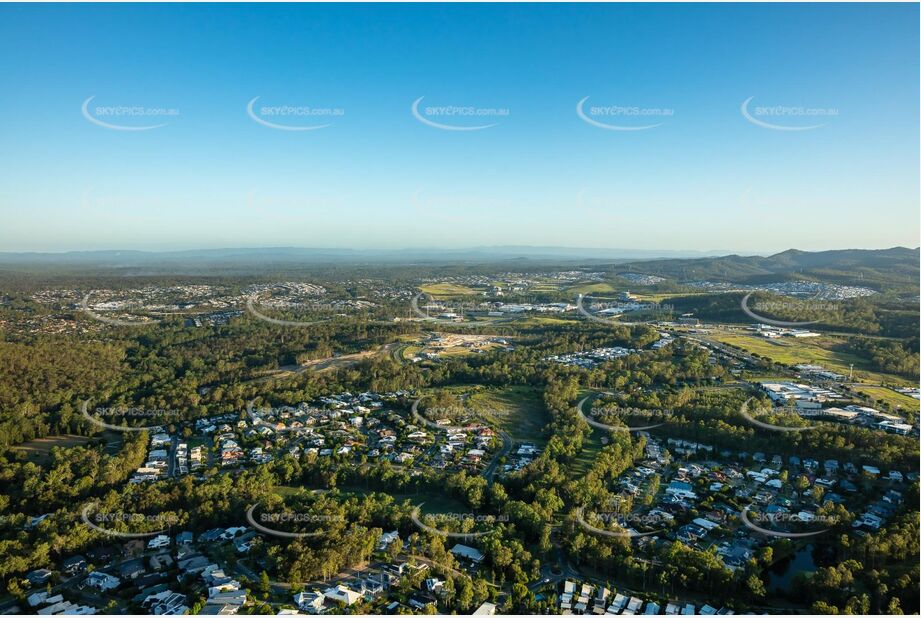 Sunset Aerial Photo Brookwater QLD Aerial Photography