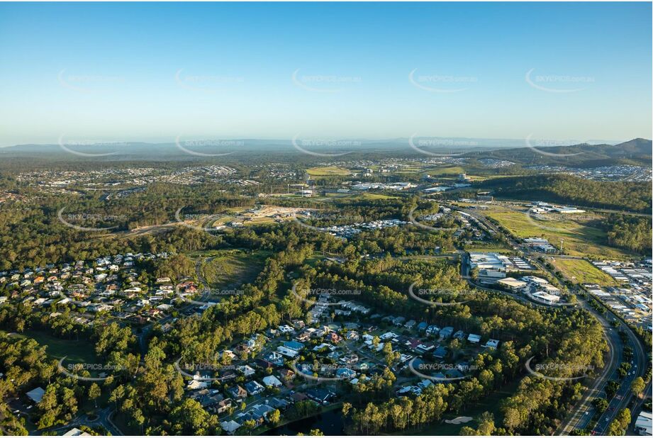 Sunset Aerial Photo Brookwater QLD Aerial Photography