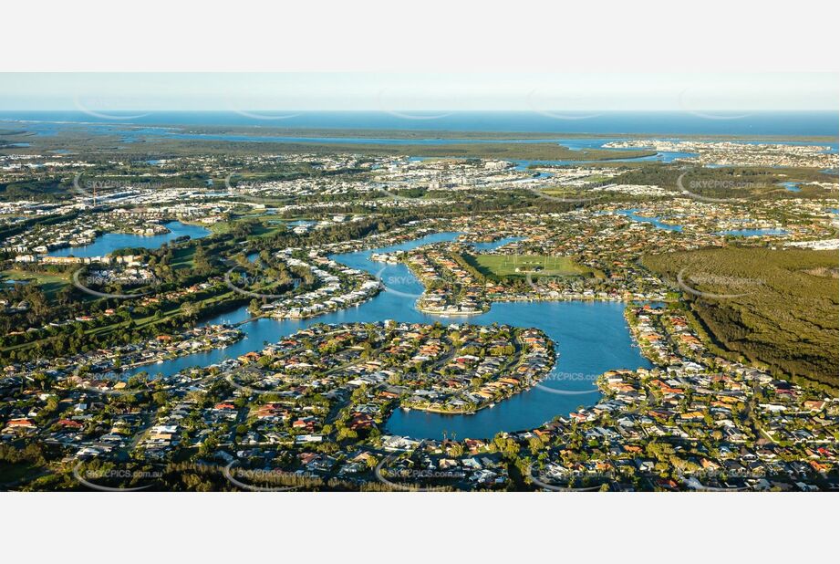 Aerial Photo Monterey Keys Helensvale QLD