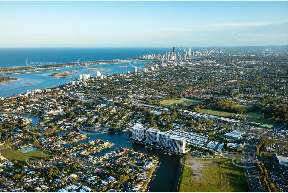 Aerial Photo Biggera Waters QLD Aerial Photography