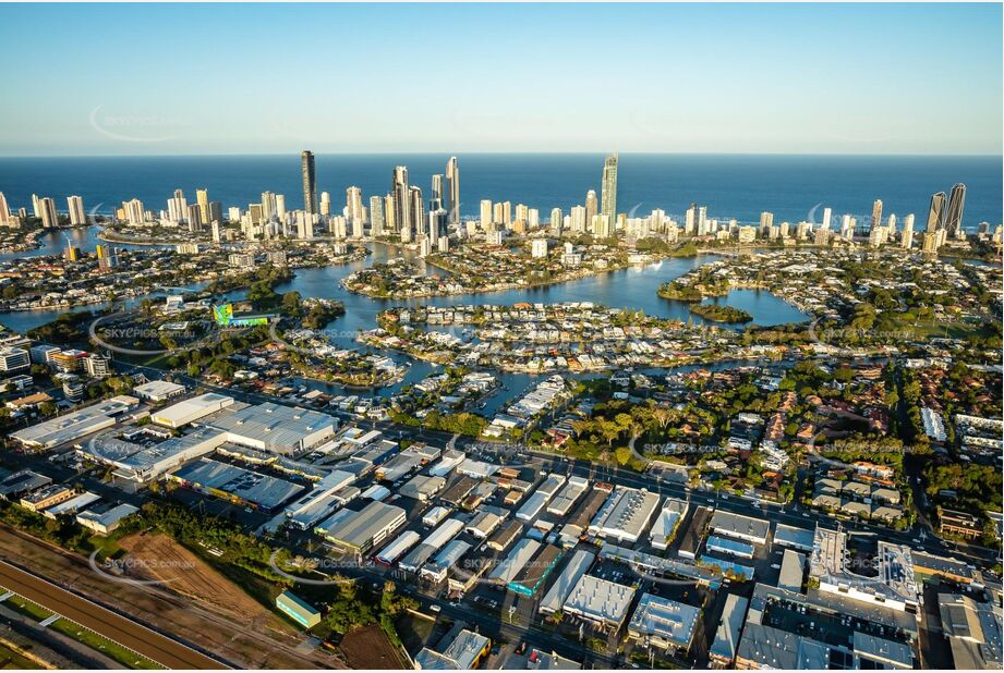 Sunset Aerial Photo Bundall QLD Aerial Photography