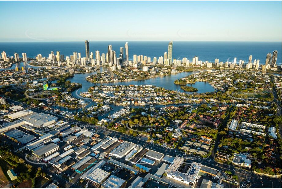 Sunset Aerial Photo Surfers Paradise QLD Aerial Photography