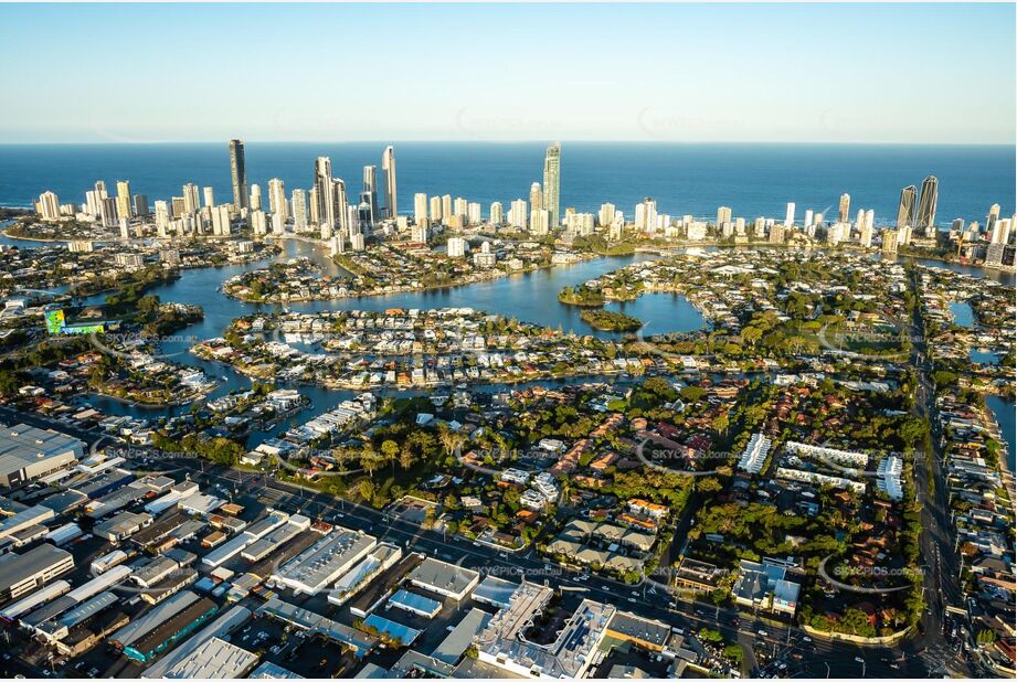 Sunset Aerial Photo Surfers Paradise QLD Aerial Photography