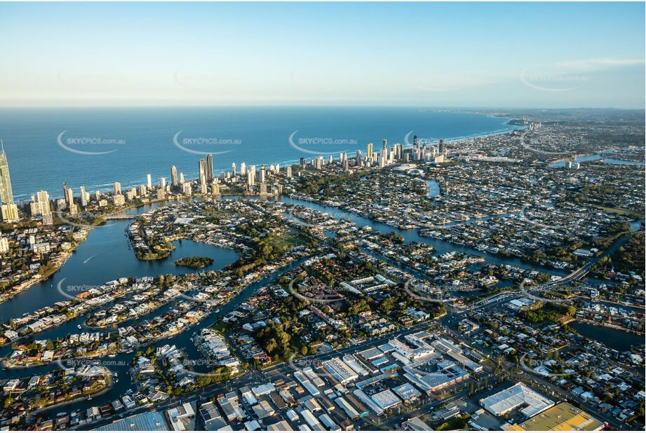 Sunset Aerial Photo Surfers Paradise QLD Aerial Photography