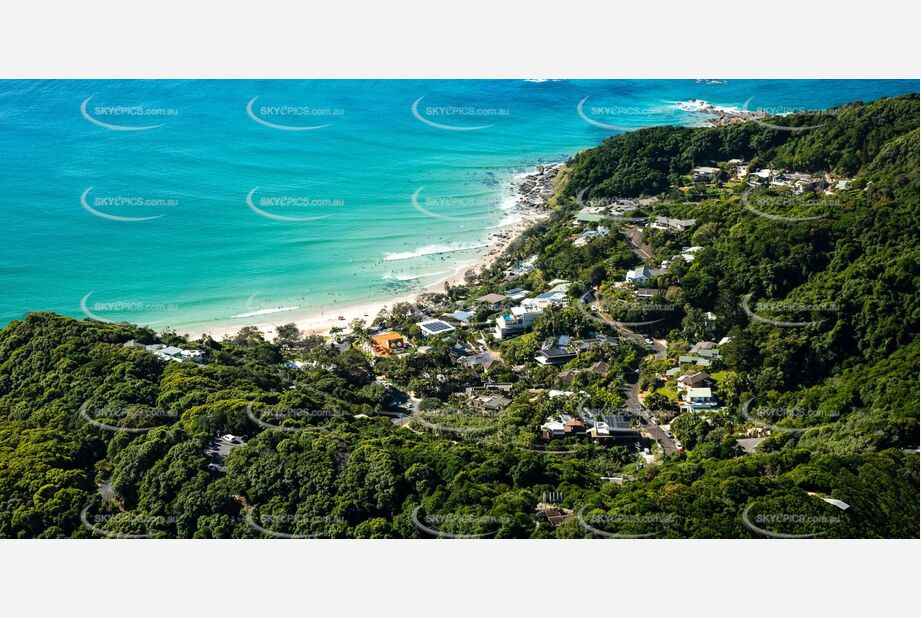 Wategos Beach Byron Bay NSW Aerial Photography