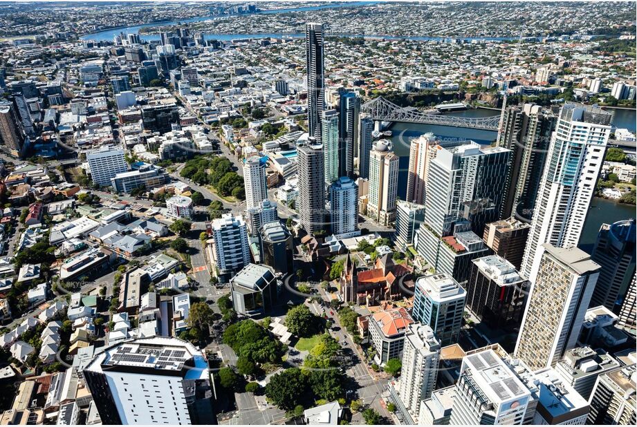 Aerial Photo Brisbane City QLD Aerial Photography