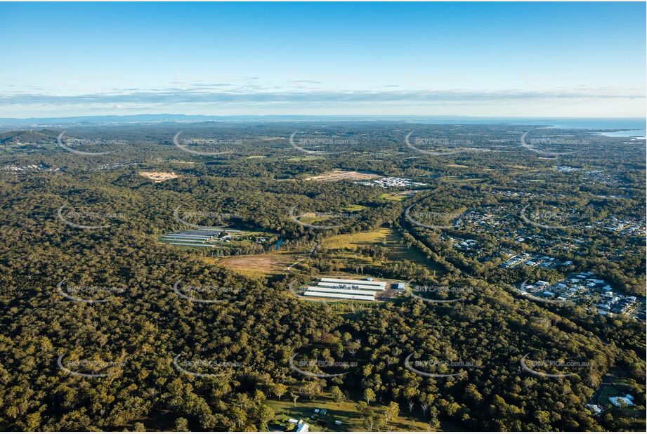 Early Morning Aerial Photo Redland Bay QLD