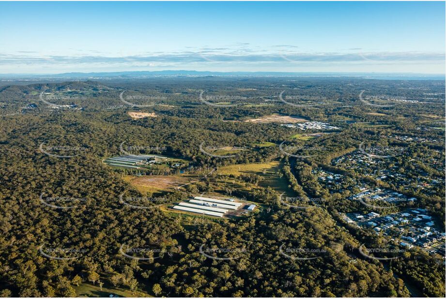 Early Morning Aerial Photo Redland Bay QLD