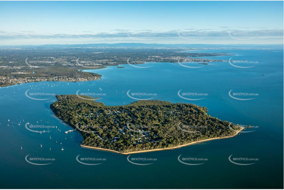 Early Morning Aerial Photo Coochiemudlo Island QLD