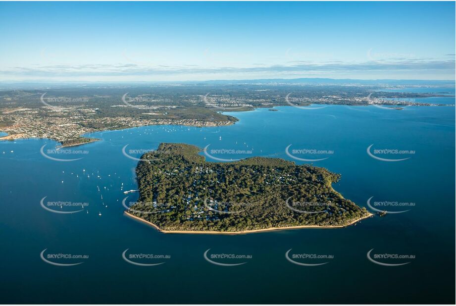 Early Morning Aerial Photo Coochiemudlo Island QLD