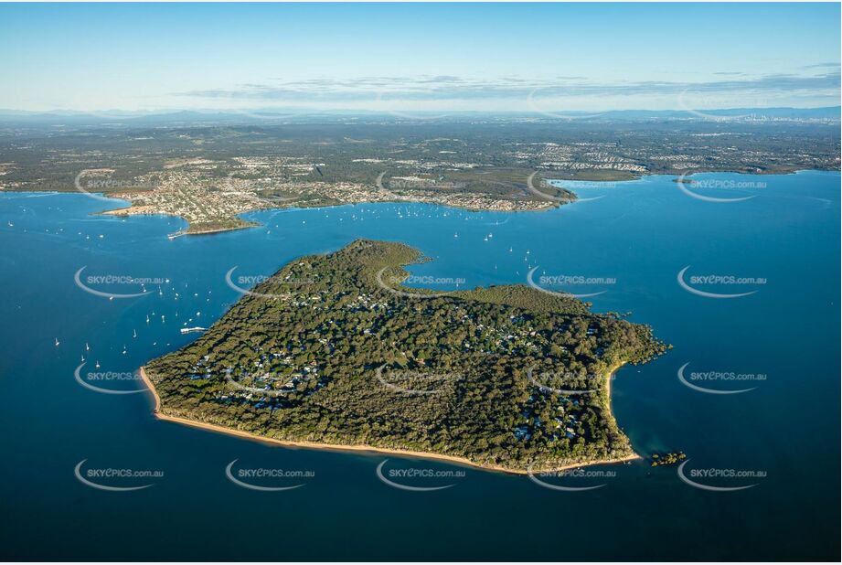 Early Morning Aerial Photo Coochiemudlo Island QLD