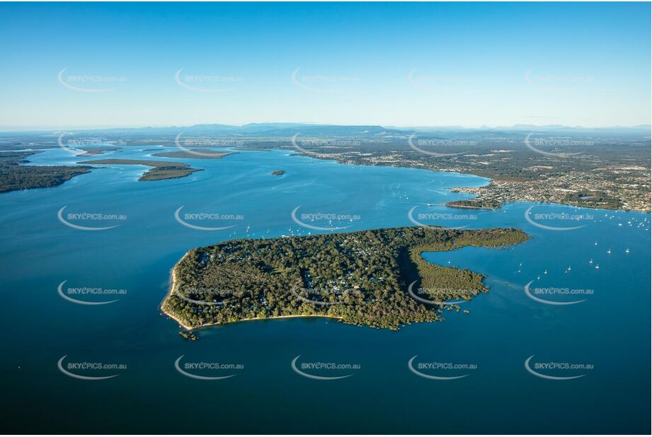 Early Morning Aerial Photo Coochiemudlo Island QLD