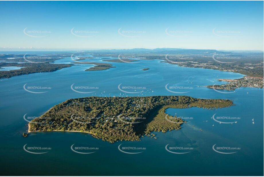 Early Morning Aerial Photo Coochiemudlo Island QLD