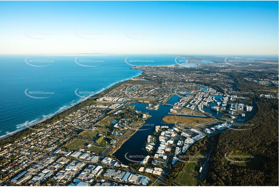 Sunset Aerial Photo Bokarina QLD Aerial Photography