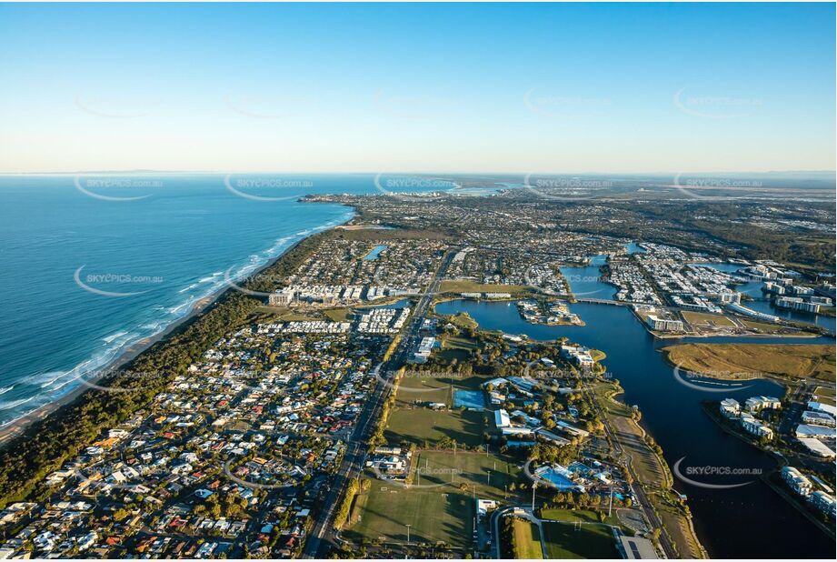 Sunset Aerial Photo Bokarina QLD Aerial Photography