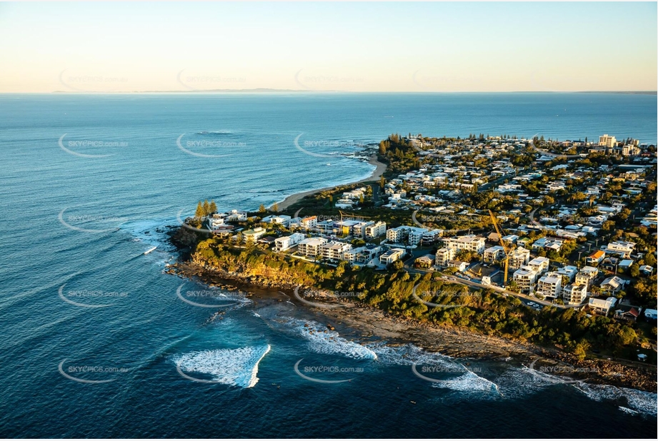 Sunset Aerial Photo Moffat Beach QLD Aerial Photography